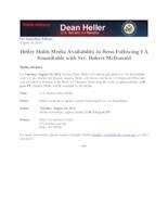 Media Advisory Round Table Sec. McDonald