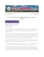 Op-Ed ICYMI Heller Fighting for NV Vets