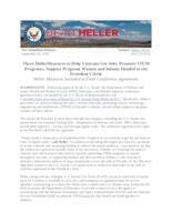 Three Heller Measures to Help Veterans Get Jobs, Promote STEM Programs, Support Pregnant Women and Infants Headed to the President's Desk