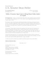 Tripoli NDAA Letter