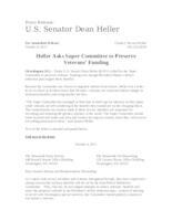 Vets Letter to Super Committee