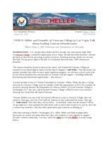 VIDEO Heller and Founder of Veterans Village in Las Vegas Talk About Ending Veteran Homelessness