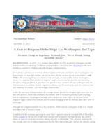 A Year of Progress Heller Helps Cut Washington Red Tape