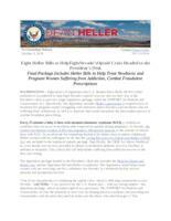 Eight Heller Bills to Help Fight Nevada's Opioid Crisis Headed to the President's Desk