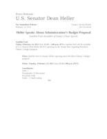 Administrations budget proposal sat adv