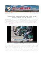 Fox Reno Heller Announces Federal Grant to Help Nevada's Homeless Veterans Enter the Workforce