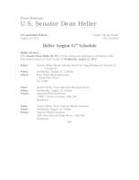 ADV Heller August 15 schedule