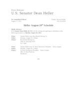 ADV Heller August 20 schedule