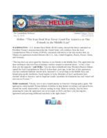 Heller "The Iran Deal Was Never Good For America or Our Friends in the Middle East"