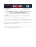 Heller Amendment to Immigration Reform Bill Passes Senate