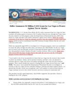 Heller Announces $5 Million UASI Grant for Las Vegas to Protect Against Terror Attacks