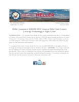 Heller Announces DOJ Grant to Help Clark County Leverage Technology to Fight Crime