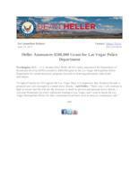 Heller Announces DHS Grant