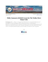 Heller Announces Indian Grant