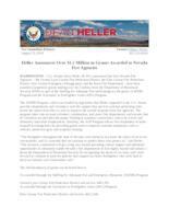 Heller Announces Over $1.5 Million in Grants Awarded to Nevada Fire Agencies