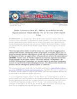 Heller Announces Over $2.2 Million Awarded to Nevada Organizations to Help Children who are Victims of the Opioid Crisis