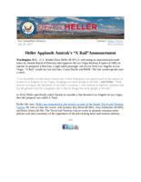 Heller Applauds Amtrak's Xtrain