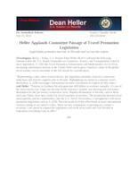 Heller Applauds Committee Passage of Brand USA