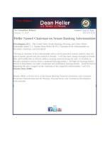 Heller Banking Subcommittee Assignments for 115th