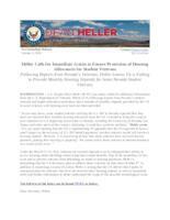 Heller Calls for Immediate Action to Ensure Protection of Housing Allowances for Student Veterans