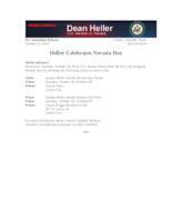 Heller Celebrates Nevada Day