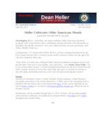 Heller Celebrates Older Americans Month