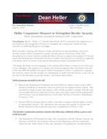 Heller Cosponsors Border Security Compromise to Immigration Bill