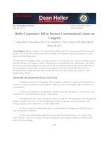 Heller Cosponsors Enumerate Powers Act