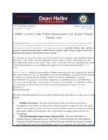 Heller Delivers for Nevada with Lake Tahoe Legislation