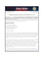 Heller Demands Answers on VA Cuts