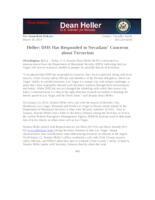 Heller DHS Has Responded to Nevadans Concerns About Terrorism