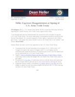 Heller Disappointed About Signing UN ATT