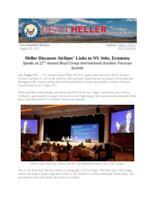 Heller Discusses Airlines' Links to NV Jobs, Economy