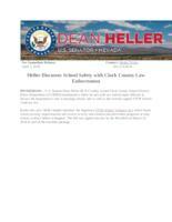 Heller Discusses School Safety with Clark County Law Enforcement