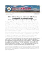 Heller Effort to Empower Veterans to Fight Human Trafficking in Nevada Passes Senate