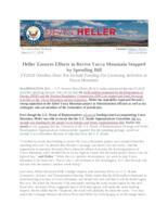 Heller Ensures Efforts to Revive Yucca Mountain Stopped by Spending Bill