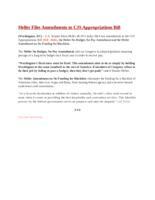 Heller Files Amendments to CJS Appropriations Bill