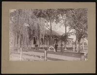 Maud Sparks and a man at a Georgetown home of John Sparks