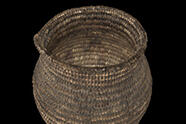 Basket with flat bottom and flared walls