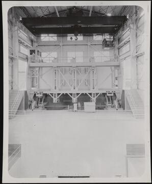 Black and White Photograph Album page 062, Factory with Crane