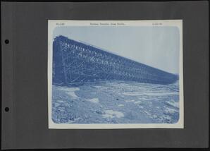 Chief Engineer's Office Photographs Numbers 76-200 page 011, Wooden Trestle from North 