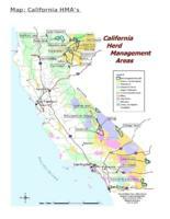 California Map of California herd management areas