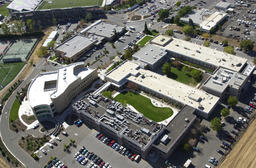 Aerial view of the medical complex, 2003