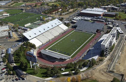 Aerial view of Mackay Stadium, 2003