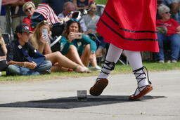 Girl 3 performing wine glass dance at 2021 Basque Festival in Elko