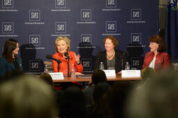 Hillary Clinton and women's healthcare round-table panel, 2