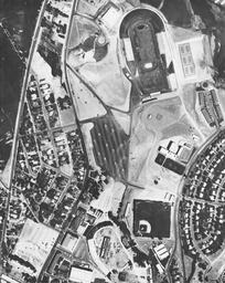 Aerial view of campus, 1966