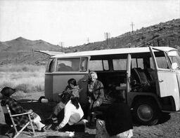 Paiute women and Peg Wheat