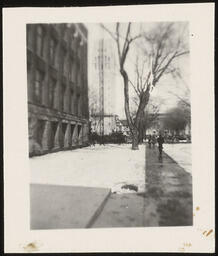 University of Michigan natural science building and Burton Memorial Tower