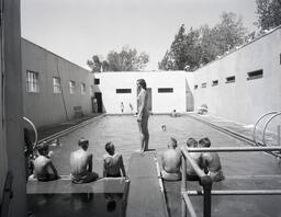 Diving board fun at Carson Hot Springs